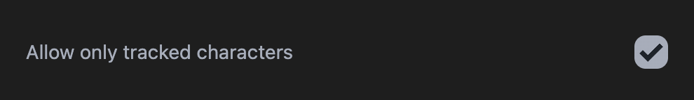 Map Allow Only Tracked Map Allow Only Tracked