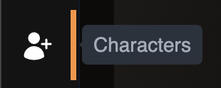 Characters Menu Characters Menu
